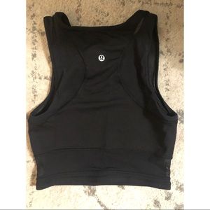 lululemon luxtreme + mesh crop top size 4
